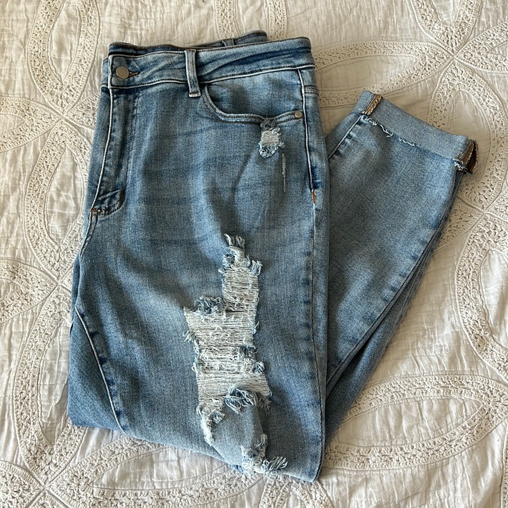 Judy Blue plus size skinny jeans.